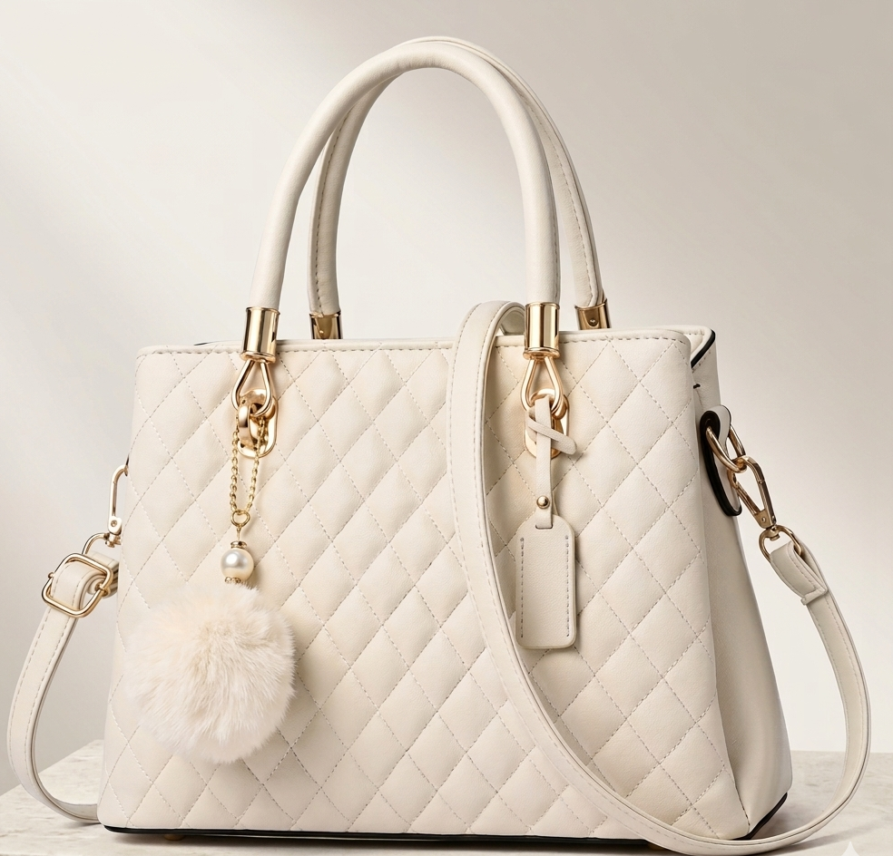 Women’s Handbags | Elegant Quilted Handbag for Women – Stylish Tote with Shoulder Strap