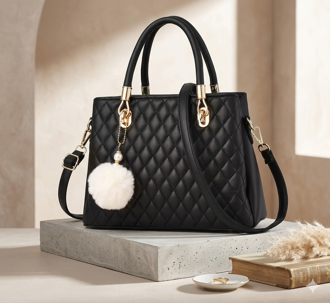Women’s Handbags | Elegant Quilted Handbag for Women – Stylish Tote with Shoulder Strap